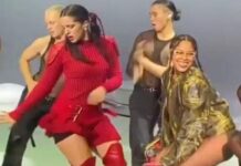 Rosalía y Tokischa: ¡Se armó el teteo en el escenario!