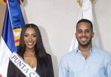 Miss Punta Cana Anna Monter se reúne con el ministro de la Juventud