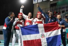 Dominicana hace historia al ganar el primer oro del taekwondo por equipo; Crismery Santana, bronce