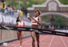 Marileidy Paulino repite nueva vez su superioridad en su segunda carrera de la Liga Diamante