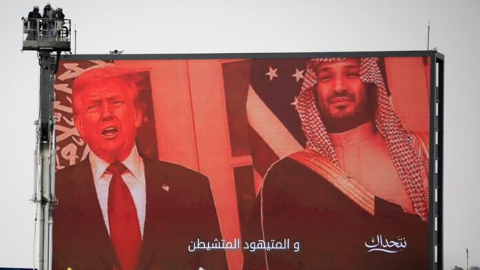 Houthi supporters protest against US airstrikes on Iran